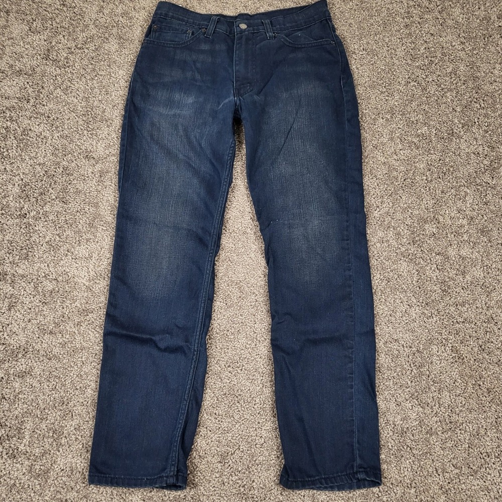 Levi's 511 Slim Fit Jeans Mens 32x30 Dark Wash Blue Excellent Stretch Denim